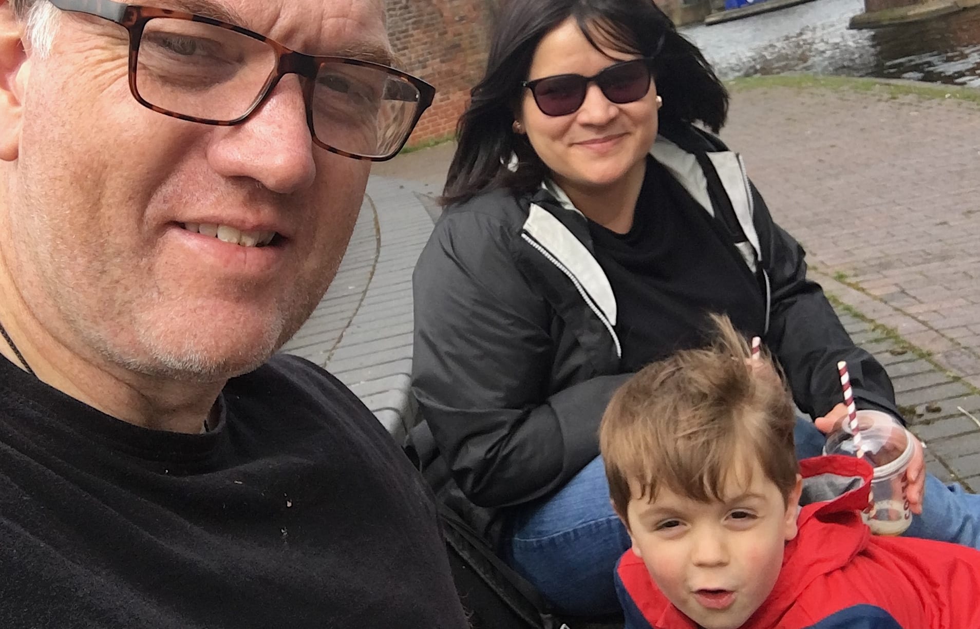 New Zealander Sam Coley works at Birmingham City University. He's pictured with wife Emilie and son Tom.