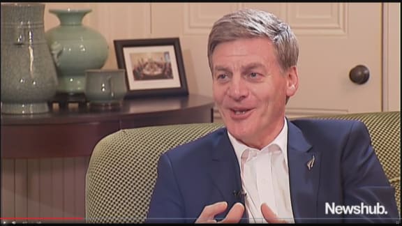 Bill English revealed his acne anguish in an up close and personal chat with Newshub.