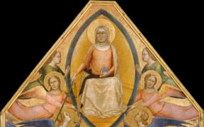 The Assumption of the Virgin, altarpiece fragment - Bernado Daddi (1290-1348)