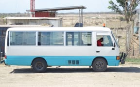 A public motor vehicle, or bus, in Papua new Guinea's Central Province.