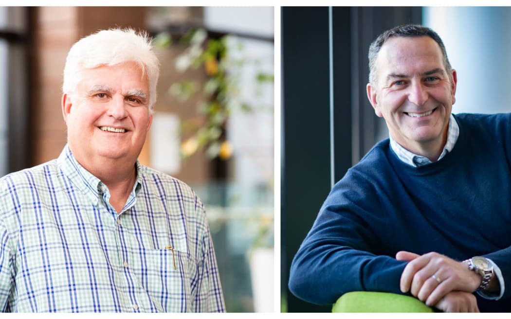 Will Charles (left) from UniServices and and Pierre Malou from UniVentures.