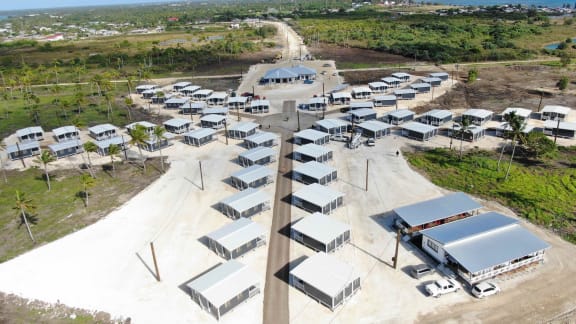 The accommodation construction work ongoing for participants of the 53rd Pacific Island Leaders Meeting.