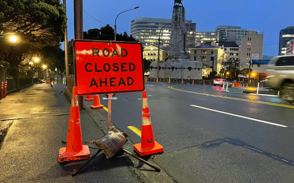 Roads are closed around Parliament on Thursday.