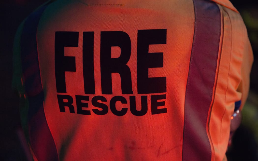 Fire rescue crew on the scene in Hawkes Bay.