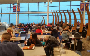 Hundreds of passengers who are stuck at Wellington Airport after their flights were cancelled by fog are struggling to find accommodation.