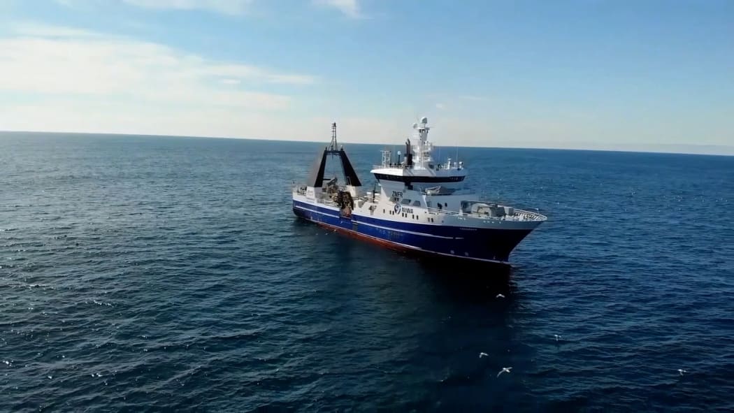 The NIWA research vessel Tangaroa.