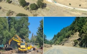 Work on the hard-hit State Highway 5 through Esk Valley in Hawke’s Bay.