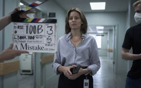 Elizabeth Banks filming day 28 of A Mistake directed by Christine Jeffs