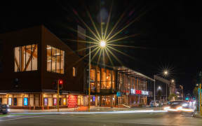 The new Court Theatre on the corner of Colombo and Gloucester Streets. in Christchurch.
