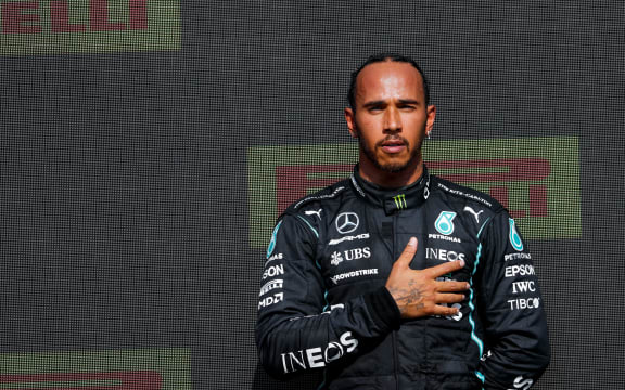 Mercedes F1 driver Lewis Hamilton.