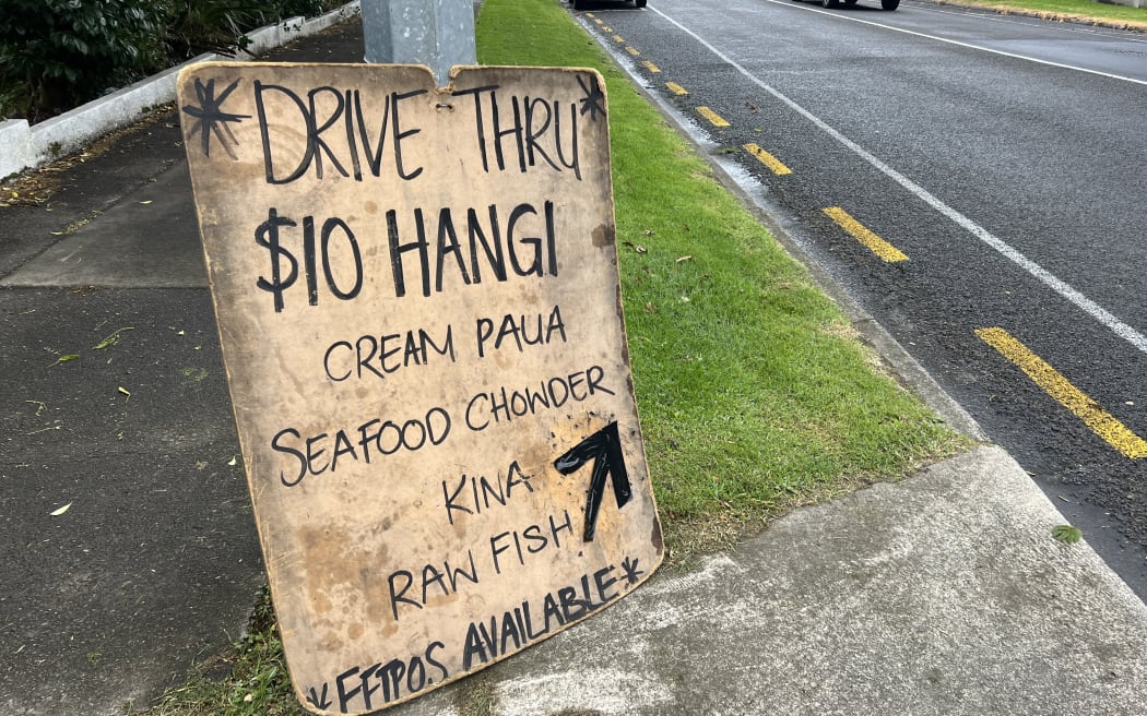 Kai signage at Whakatane