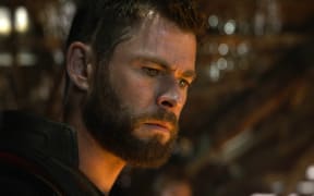 Chris Hemsworth in a scene from Avengers: Endgame.