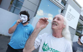 Brian Borland outside the Whangārei District Court.