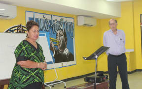 Task Force Members Vaitinasa Dr. Salu Hunkin Finau and Steve Watson.