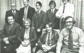 Gordon Paine second from the right (front) next to presenter Aunt Josie.