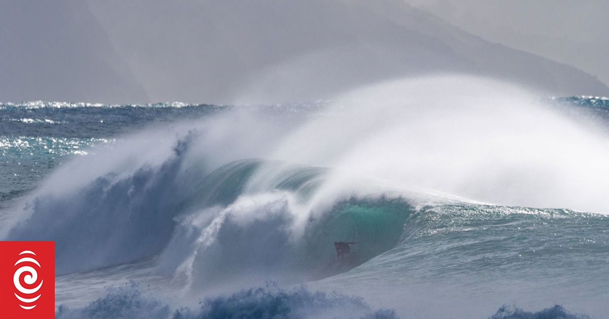 Surfers stoked by big swell