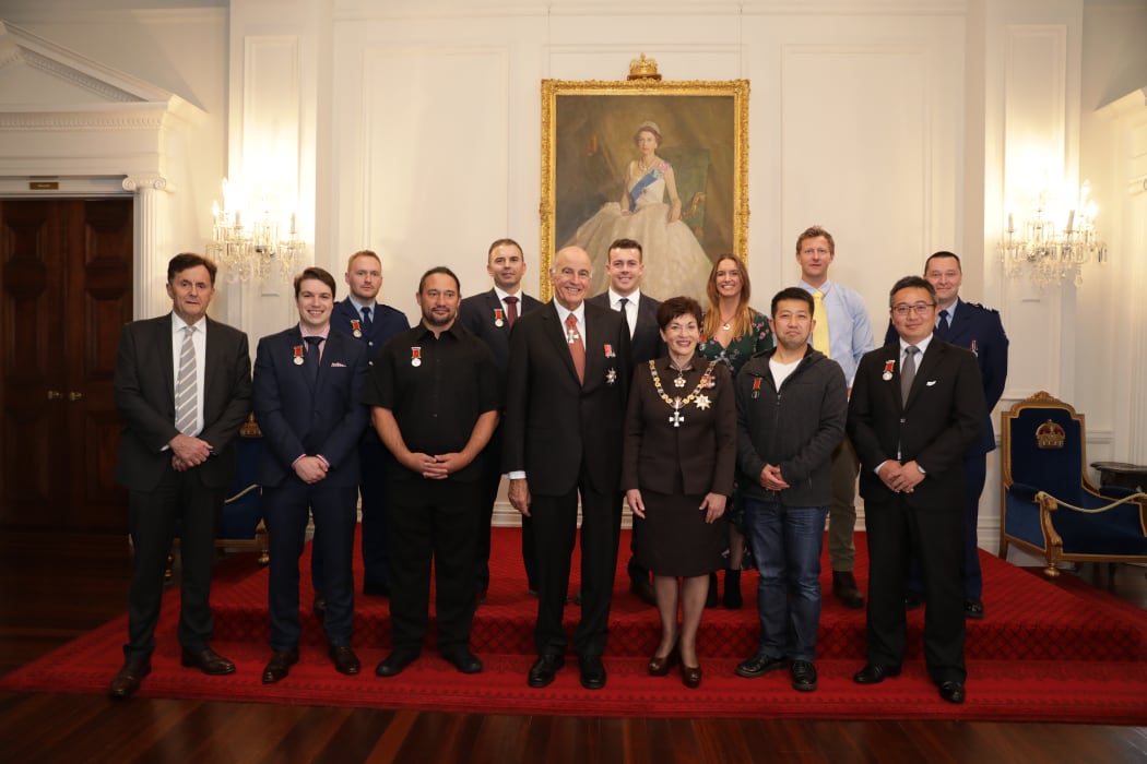 Royal Humane Society of New Zealand Presentation Ceremony. Bravery medal recipients.