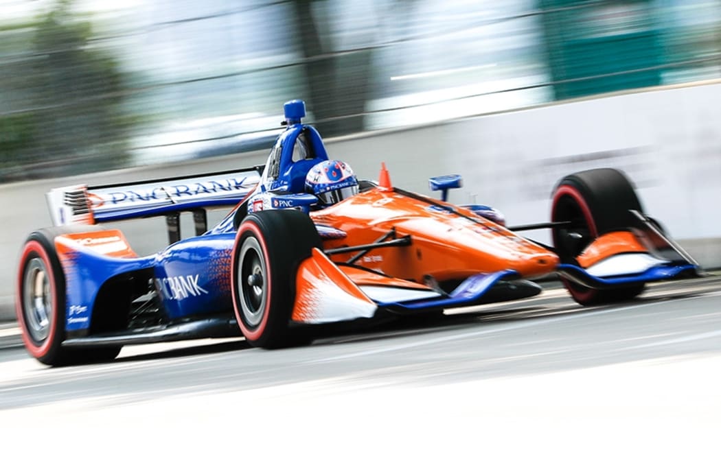 Scott Dixon has chalked up his first win of the year.