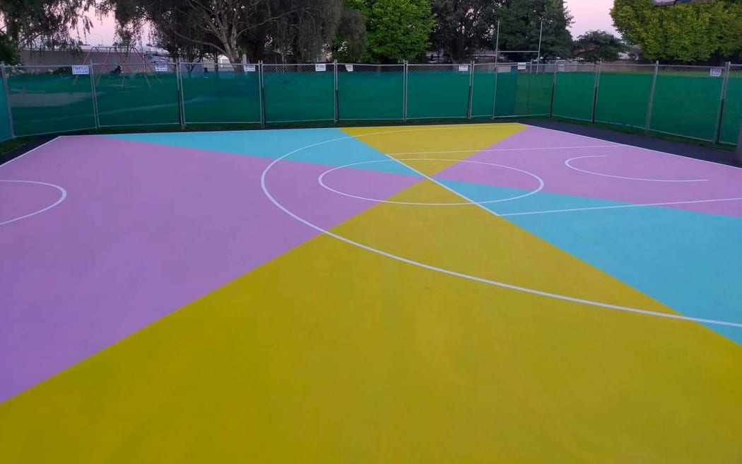 The Branston Park basketball court in Christchurch.