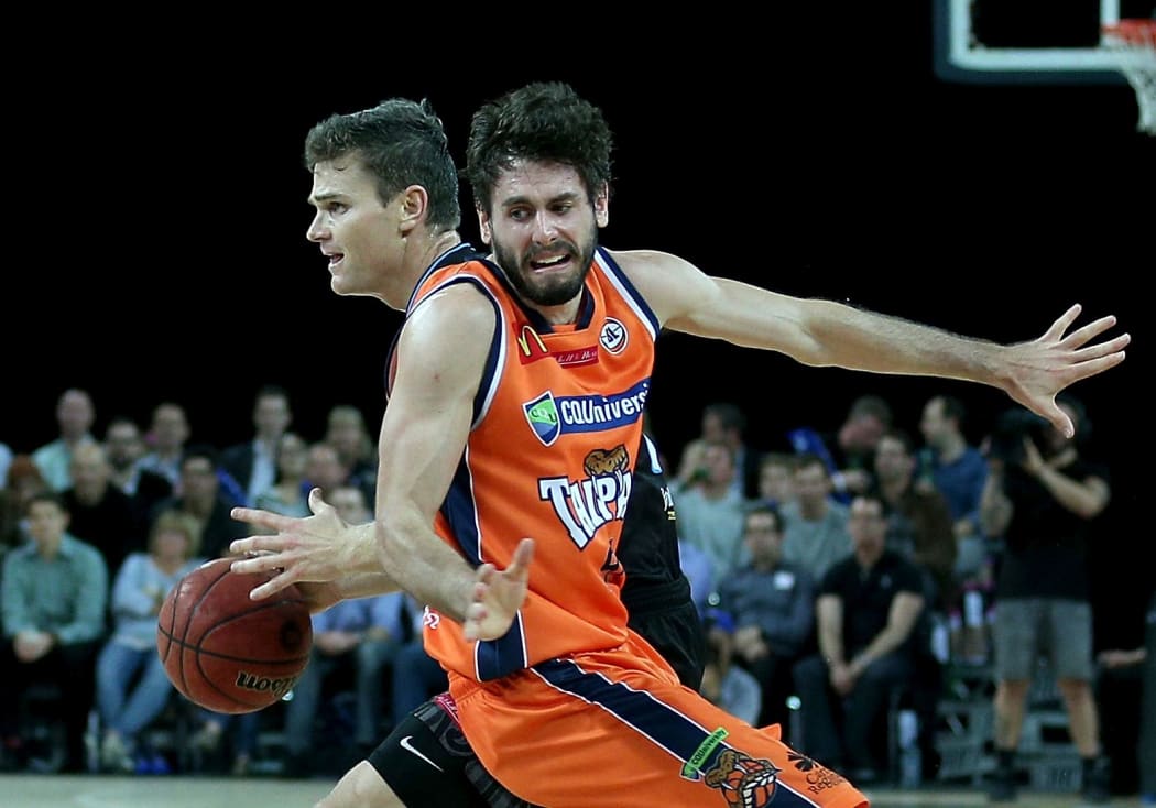 Jarrad Weeks playing for former club Cairns Taipans in the ANBL
