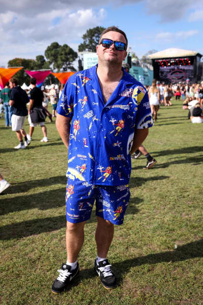 People dressed up for Electric Avenue.