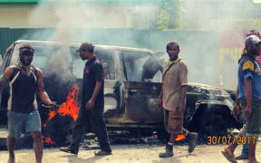 Election-related violence in Kundiawa, 30 July 2017.