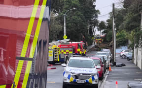 Slip blocks The Terrace in Wellington