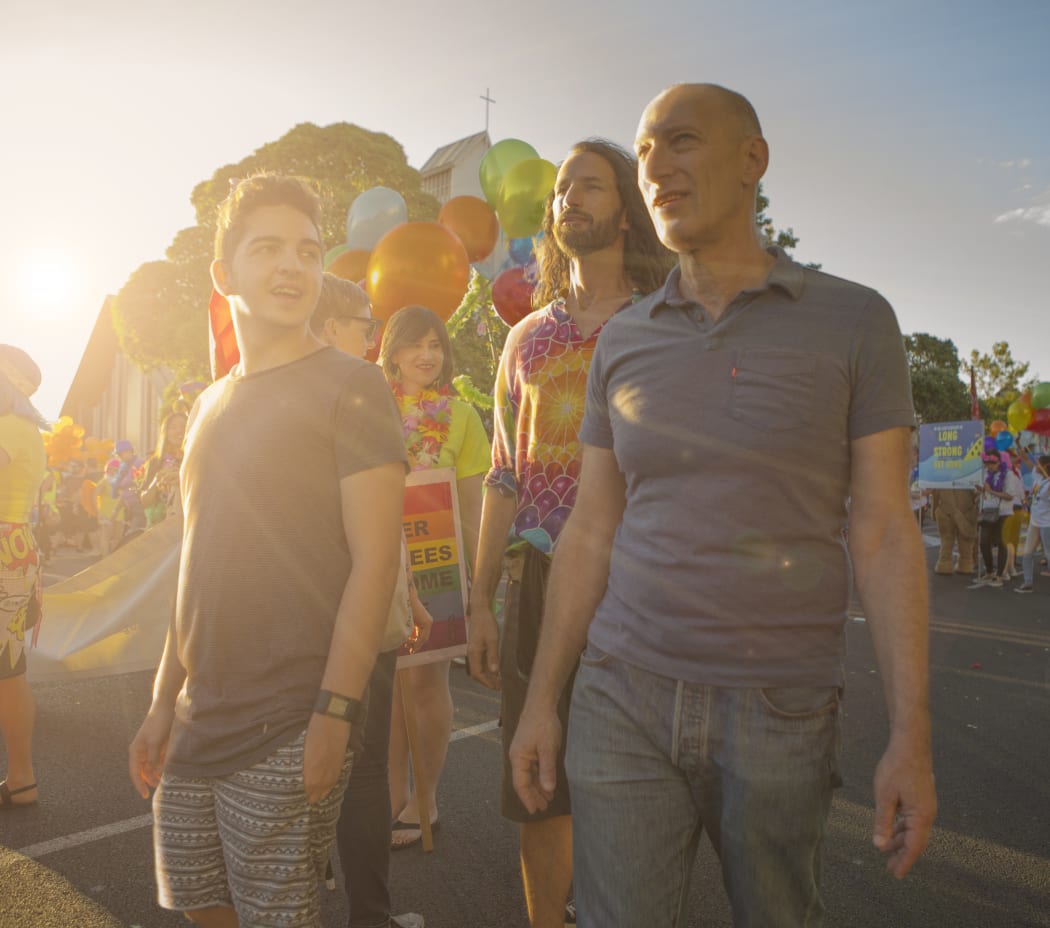 Film maker Paul Oremland (right)