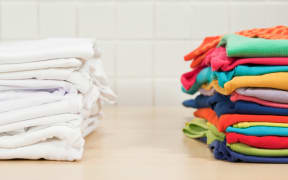 Piles of clean laundry (Photo by Bjarte Rettedal / Image Source / Image Source via AFP)
