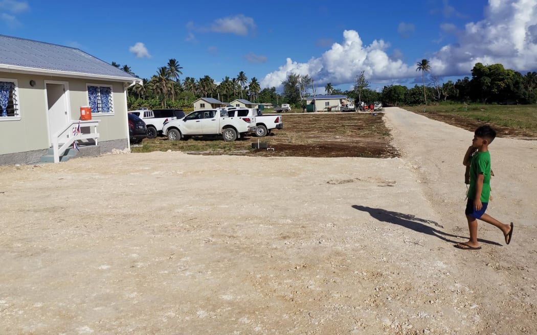 Newly built settlement for 'Atata Islanders at Masilamea Village on Tongatapu