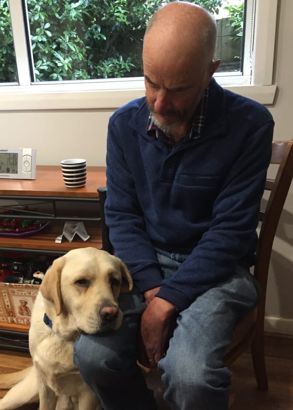 Graeme and his dog Barrett.