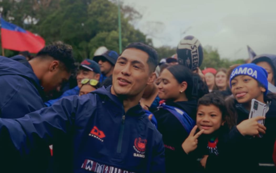 Rugby league fans were out in full force to meet the Toa Samoa. 15 October 2025