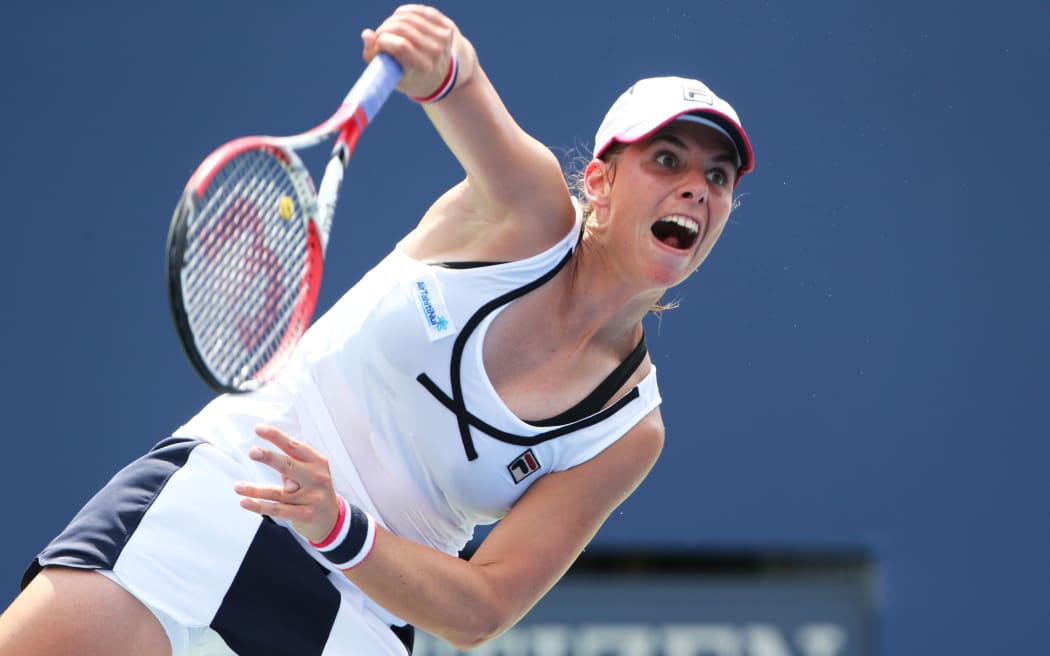 New Zealand's Marina Erakovic in action. 2014.