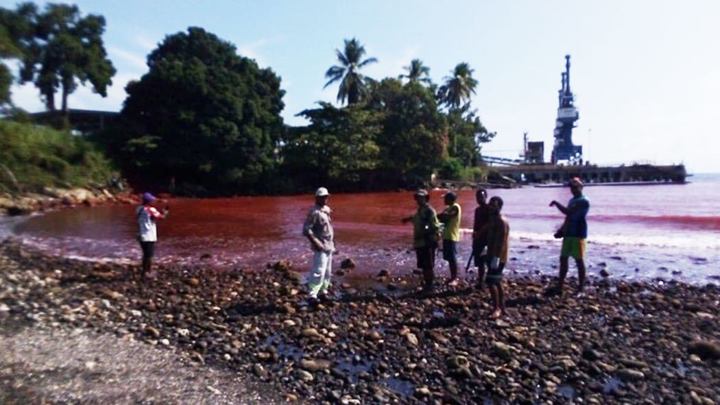 Papua New Guinea nickel mine on the Rai Coast.