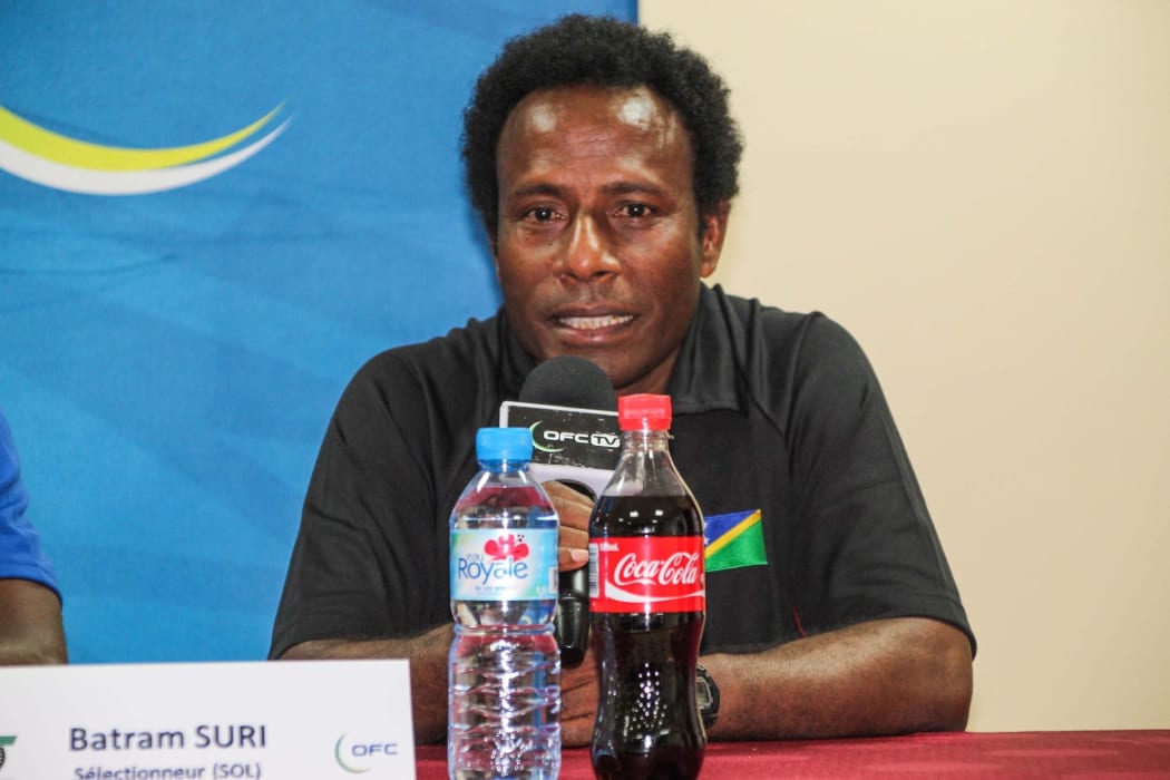 Solomon Islands Under 19 Men's coach Batram Suri.
