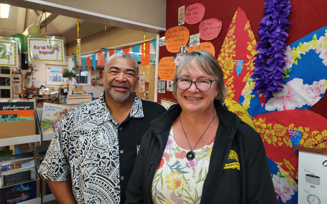 Eddie Uluilelata and Ondine Souter from Rangikura School in Porirua.