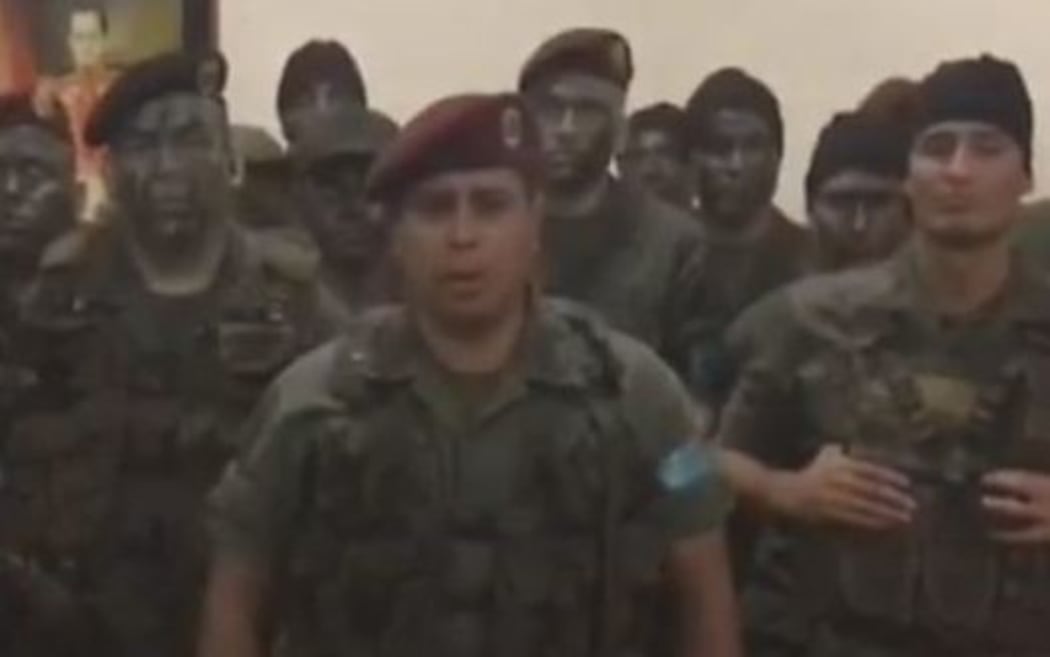 Venezuela army officers posted a video saying they were rising against the tyranny of President  Nicolás Maduro.