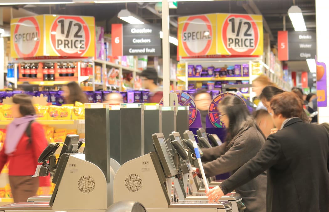 Shoppers at a Coles supermarket in Melbourne.