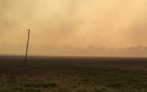 Bushfire burning in Augusta, WA