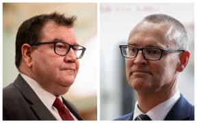 Grant Robertson, left, and David Clark