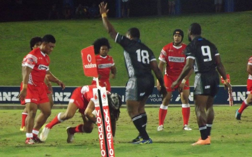 Fiji Residents take on Tonga in Suva.