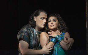 Aleksandrs Antonenko as Radamès and Anna Netrebko as Aida at The Met