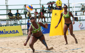 Sherysyn Toko and Majabelle Lawac are aiming for gold at the Pacific Games.