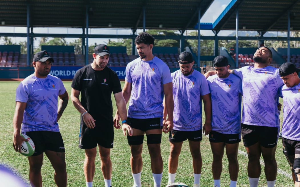 Manu Samoa on the training pitch. Pic from Manu Samoa Facebook.