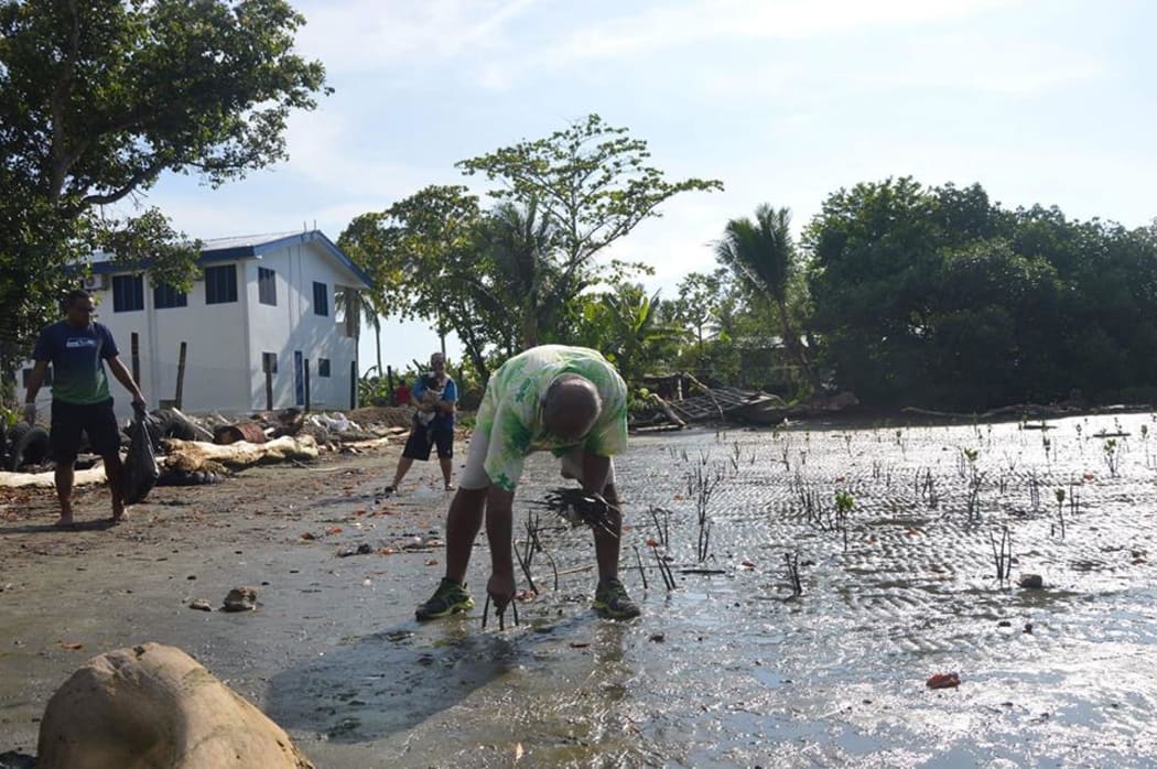 AnnMary Raduva organised a mangrove-planting initiative in Suva.