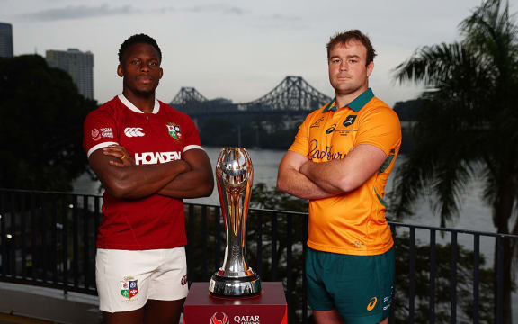 British & Irish Lions Captain Maro Itoje and Wallabies Captain Harry Wilson.