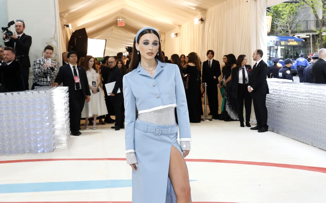 NEW YORK, NEW YORK - MAY 01: Emma Chamberlain attends The 2023 Met Gala Celebrating "Karl Lagerfeld: A Line Of Beauty" at The Metropolitan Museum of Art on May 01, 2023 in New York City. (Photo by Mike Coppola/Getty Images)