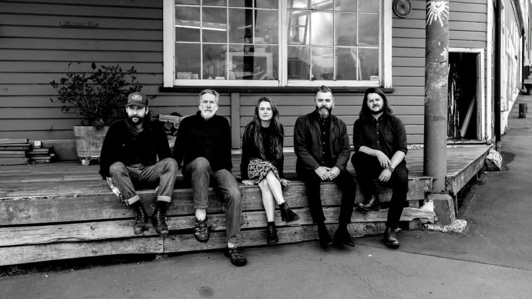 Candice Milner with her band.