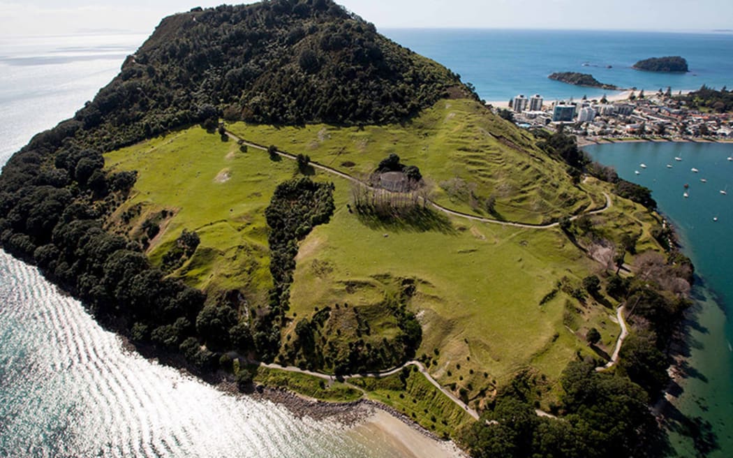 Mauao is around 232 metres high, last year counters that track walkers around its base and up the summit,  has clicked over one millon times.