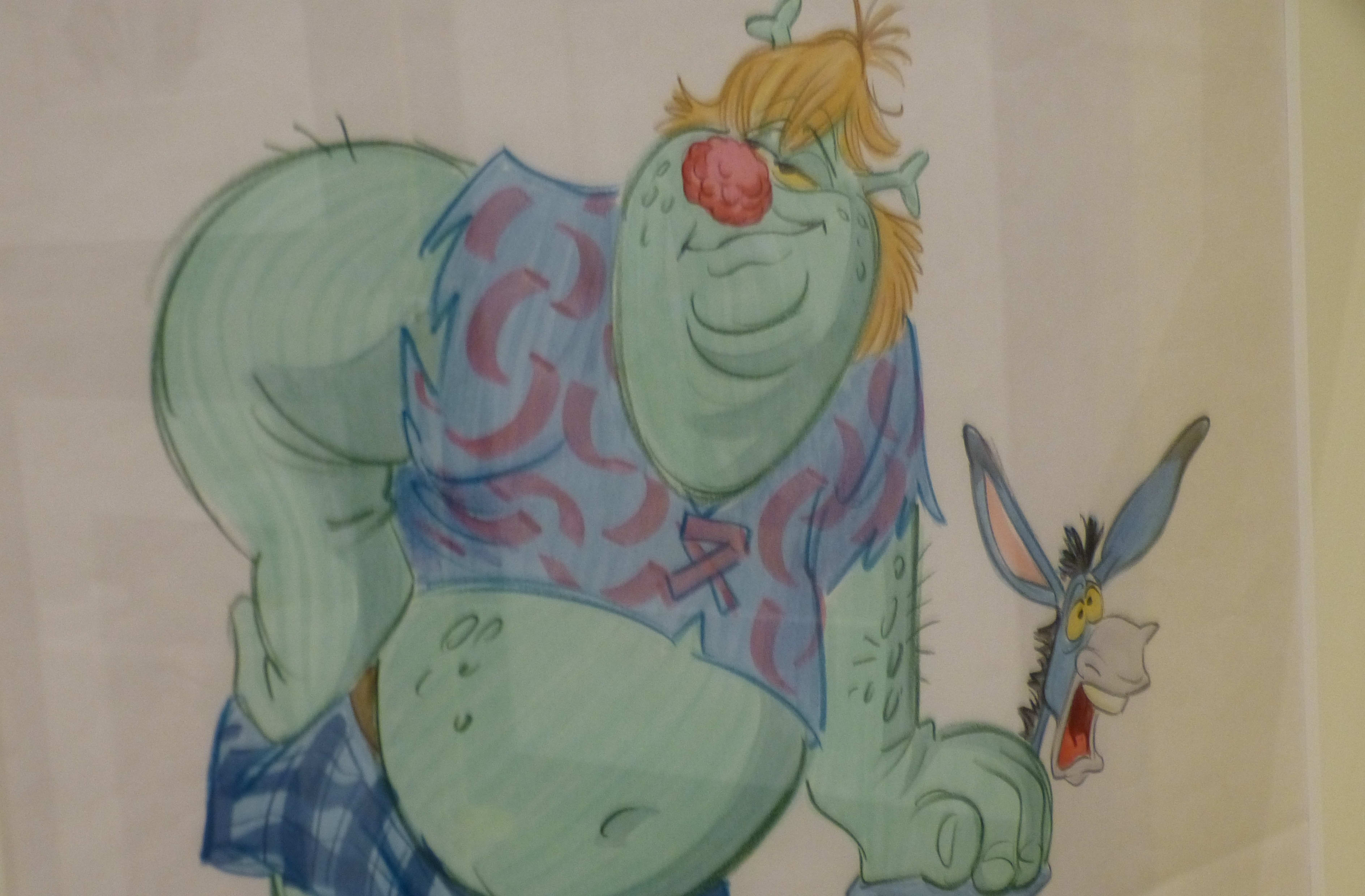 An early sketch of Shrek.